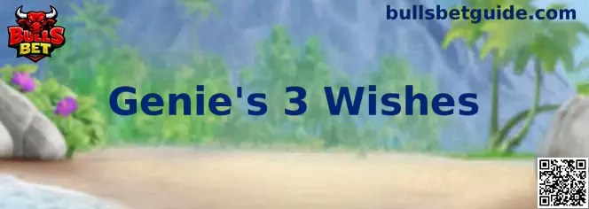 Imagem ilustrativa do jogo Genie's 3 Wishes, com temática de gênio e lâmpada mágica